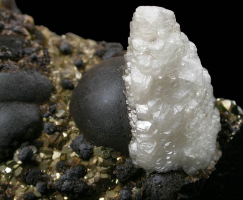 Goethite, Pyrite, Calcite from Algoma Pit, Wawa, Ontario, Canada