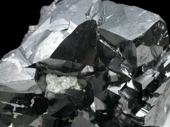 Magnetite (rare cubic and tetrahexahedral crystal form) from ZCA Mine No. 4, Fowler Ore Body, 2500' Level, Balmat, St. Lawrence County, New York