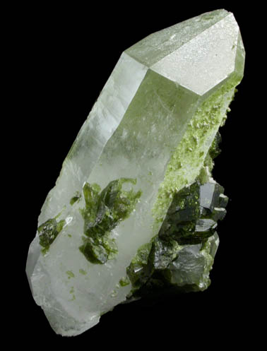 Quartz with Epidote from Sayward, Vancouver Island, British Columbia, Canada