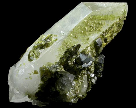 Quartz with Epidote from Sayward, Vancouver Island, British Columbia, Canada