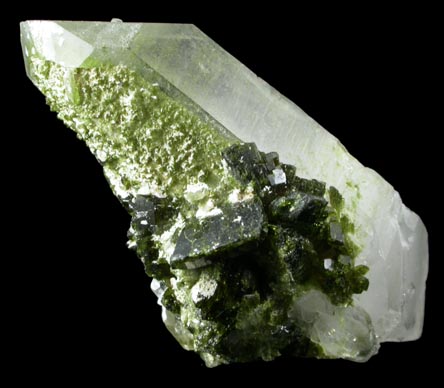 Quartz with Epidote from Sayward, Vancouver Island, British Columbia, Canada