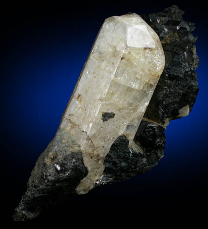 Phenakite on Uvite Tourmaline from Tait Farm, Dungannon Township, Hastings County, Ontario, Canada