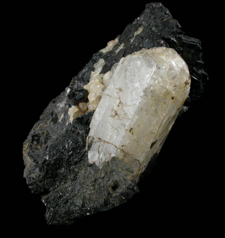 Phenakite on Uvite Tourmaline from Tait Farm, Dungannon Township, Hastings County, Ontario, Canada