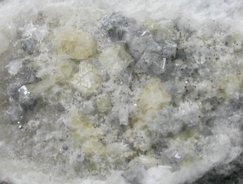 Cryolite with Weloganite and Marcasite from Francon Quarry, Montral, le de Montral, Qubec, Canada (Type Locality for Weloganite)