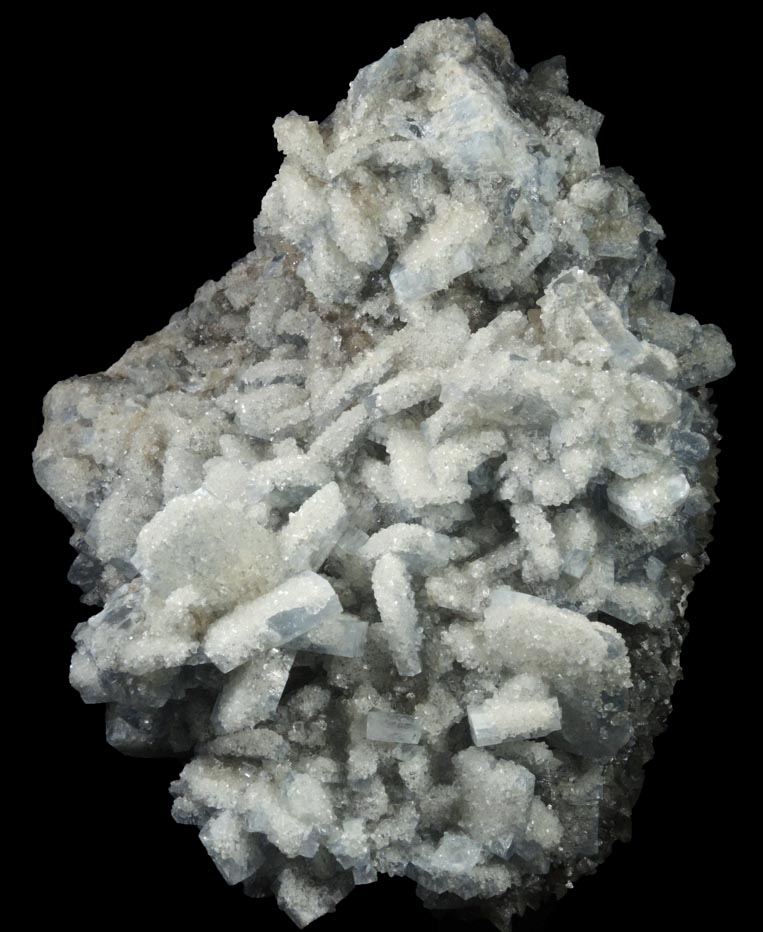 Celestine with Calcite from Lime City, Wood County, Ohio
