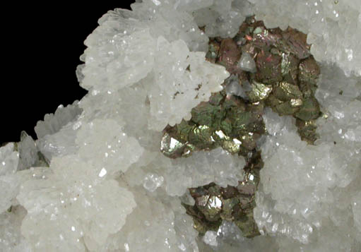 Pyrite and Calcite from Los Remedios Mine, Level 4, Manto los Remedios, Taxco, Guerrero, Mexico