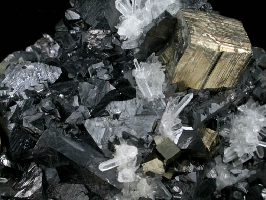 Pyrite, Sphalerite, Quartz from Casapalca District, Huarochiri Province, Peru
