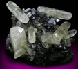 Calcite on Galena from Milliken Mine, Viburnum Trend, Reynolds County, Missouri
