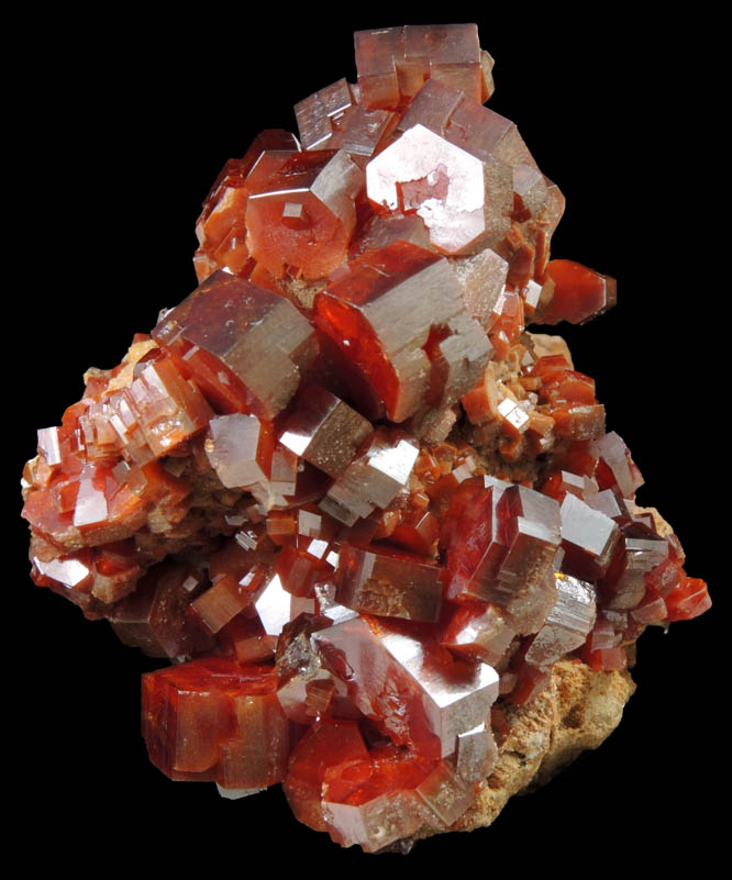 Vanadinite from Acif Mine, Mibladen, Haute Moulouya Basin, Zeida-Aouli-Mibladen belt, Midelt Province, Morocco