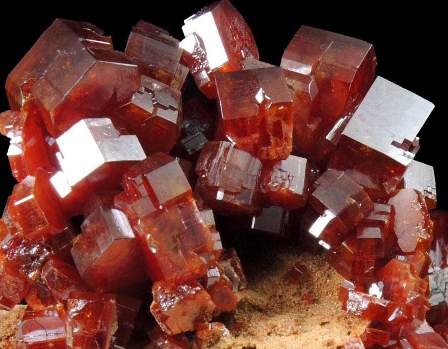 Vanadinite from Acif Mine, Mibladen, Haute Moulouya Basin, Zeida-Aouli-Mibladen belt, Midelt Province, Morocco