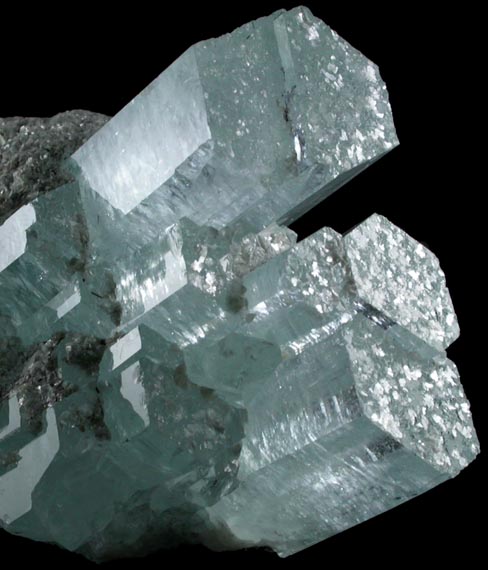 Beryl var. Aquamarine with Muscovite from Nagar, Hunza Valley, Gilgit District, Gilgit-Baltistan, Pakistan