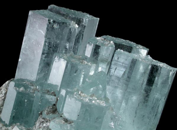 Beryl var. Aquamarine with Muscovite from Nagar, Hunza Valley, Gilgit District, Gilgit-Baltistan, Pakistan