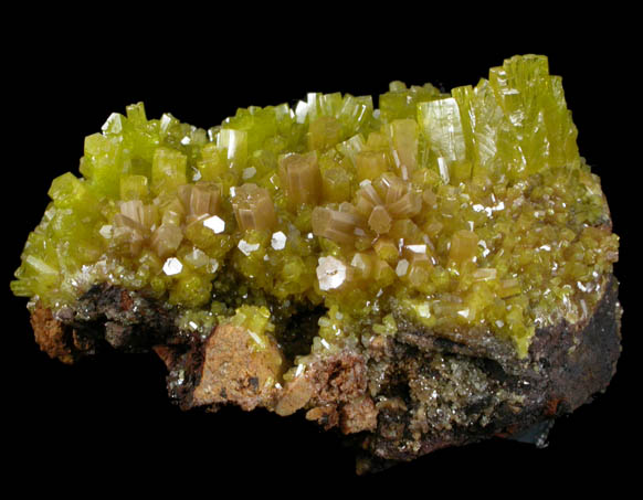 Pyromorphite from Bunker Hill Mine, Coeur d'Alene District, Shoshone County, Idaho