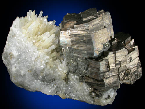 Pyrrhotite on Quartz from Nikolaevskiy Mine, Dalnegorsk, Primorskiy Kray, Russia