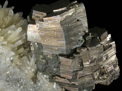 Pyrrhotite on Quartz from Nikolaevskiy Mine, Dalnegorsk, Primorskiy Kray, Russia