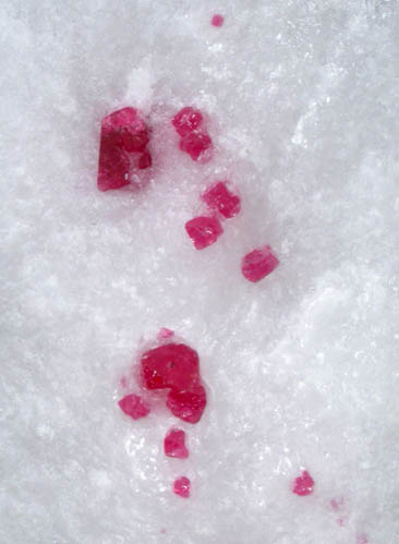 Spinel in marble from An Phu, Luc Yen, Yenbai Province, Vietnam