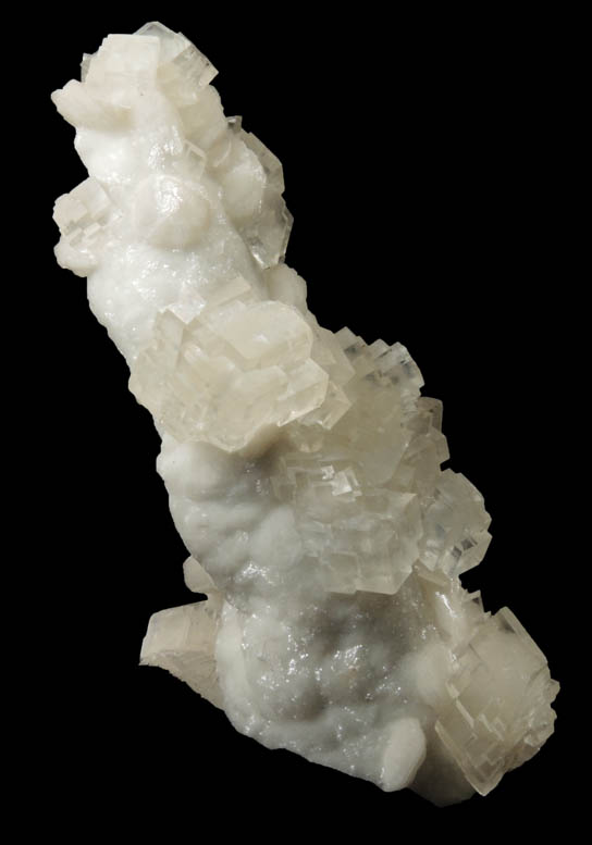 Calcite on Dolomite stalactite from Tsumeb Mine, Otavi-Bergland District, Oshikoto, Namibia