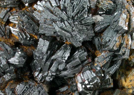 Hematite on Barite from Lavrion (Laurium) Mining District, Attica Peninsula, Greece