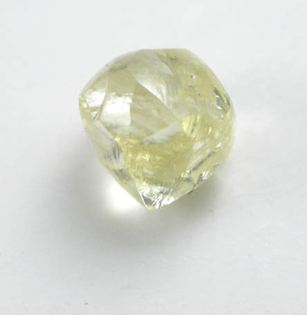 Diamond (0.28 carat cuttable fancy-yellow dodecahedral crystal) from Northern Cape Province, South Africa