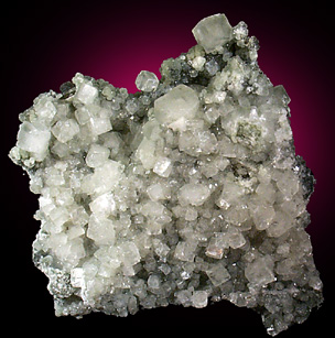 Calcite and Prehnite from O and G Industries Southbury Quarry, Southbury, New Haven County, Connecticut