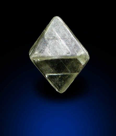 Diamond (0.33 carat cuttable yellow octahedral crystal) from Northern Cape Province, South Africa