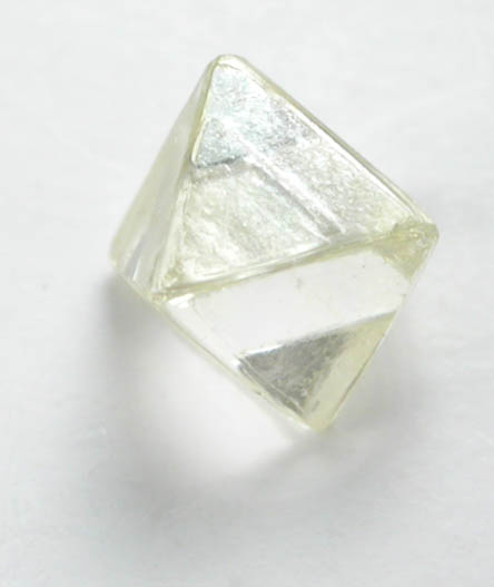 Diamond (0.33 carat cuttable yellow octahedral crystal) from Northern Cape Province, South Africa