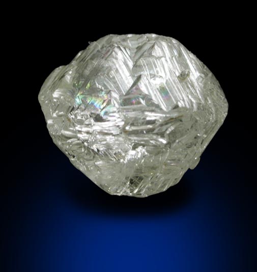 Diamond (2.08 carat yellow octahedral crystal) from Jericho Mine, Nunavut, Canada