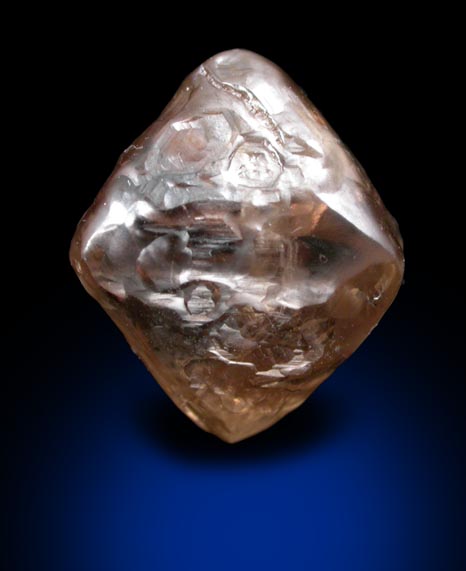 Diamond (4.28 carat brown octahedral crystal) from Argyle Mine, Kimberley, Western Australia, Australia