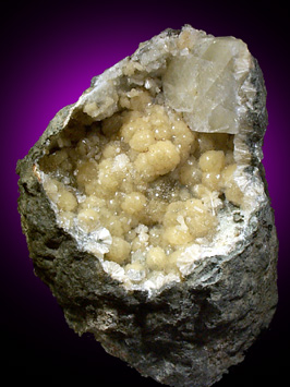 Stilbite with Calcite from Millington Quarry, Bernards Township, Somerset County, New Jersey