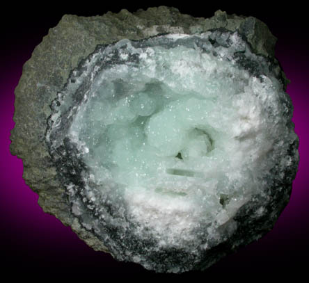 Prehnite with Anhydrite Casts from O and G Industries Southbury Quarry, Southbury, New Haven County, Connecticut
