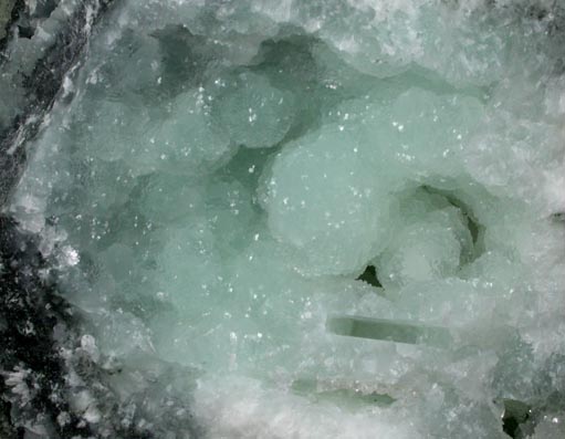 Prehnite with Anhydrite Casts from O and G Industries Southbury Quarry, Southbury, New Haven County, Connecticut