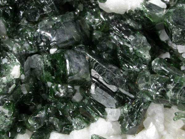 Diopside and Albite from Mulvaney property, Pitcairn, St. Lawrence County, New York