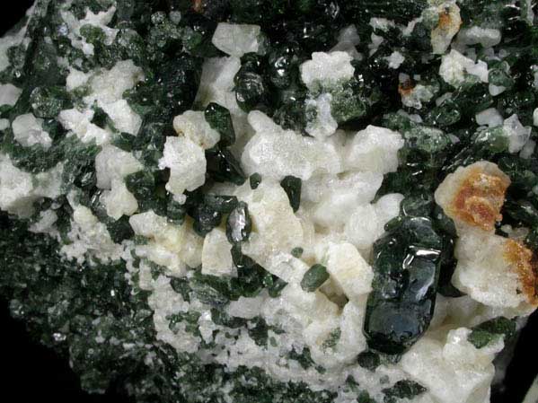 Diopside and Albite from Mulvaney property, Pitcairn, St. Lawrence County, New York