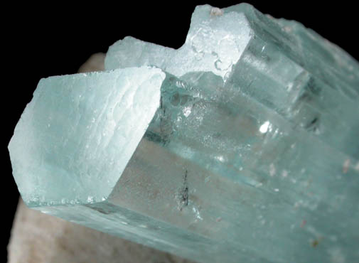 Beryl var. Aquamarine with Microcline from Balachi, Gilgit-Skardu Road, Baltistan, Gilgit-Baltistan, Pakistan