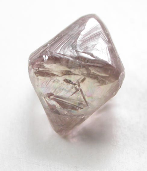 Diamond (1.32 carat pink-gray octahedral crystal) from Argyle Mine, Kimberley, Western Australia, Australia