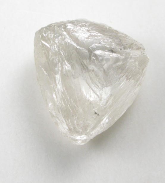 Diamond (1.44 carat pale-gray macle, twinned crystal) from Northern Cape Province, South Africa