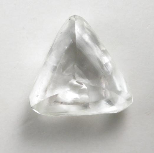 Diamond (1.24 carat colorless macle, twinned crystal) from Northern Cape Province, South Africa
