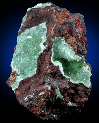 Calcite with Conichalcite inclusions from Mina Ojuela, Mapimi, Durango, Mexico