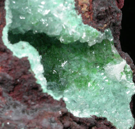 Calcite with Conichalcite inclusions from Mina Ojuela, Mapimi, Durango, Mexico