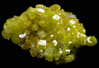 Pyromorphite on Quartz from Daoping Mine, Yangshuo, Guangxi, China