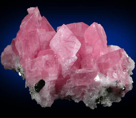 Rhodochrosite with Pyrite from Wudong Mine, Liubao, Guangxi Zhuang A.R., China