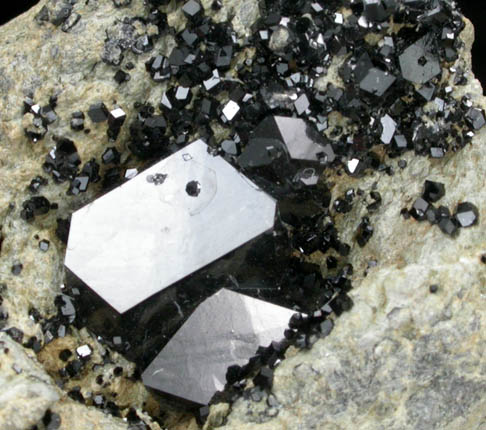 Andradite var. Melanite Garnet from Junnila Mine, New Idria District, San Benito County, California