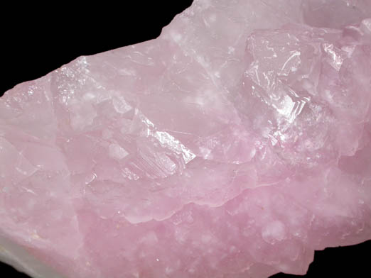 Quartz var. Rose Quartz Crystals on Milky Quartz from Lavra da Ilha, Taquaral, Jequitinhonha River, Minas Gerais, Brazil