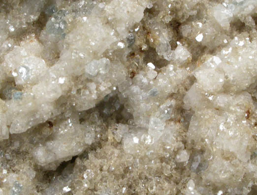 Fluorapatite var. Carbonate-fluorapatite on Albite from Branchville Quarry, Redding, Fairfield County, Connecticut