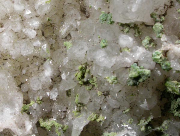 Quartz with Pyromorphite from Brookdale Mine, Phoenixville District, Chester County, Pennsylvania