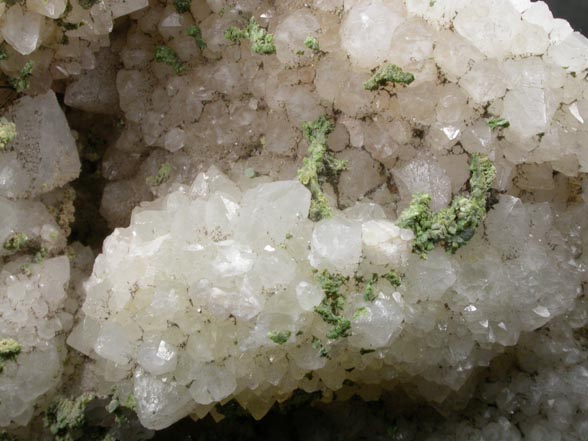 Quartz with Pyromorphite from Brookdale Mine, Phoenixville District, Chester County, Pennsylvania