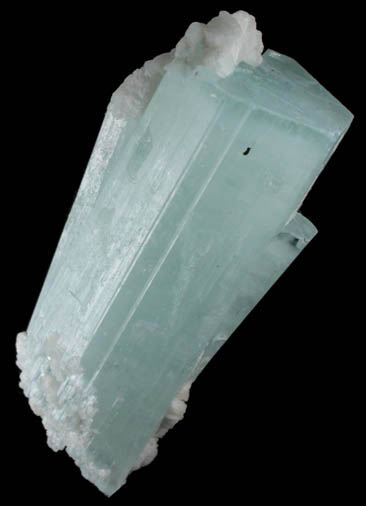 Beryl var. Aquamarine with Albite from Baha, Braldu Valley, Baltistan, Gilgit-Baltistan, Pakistan