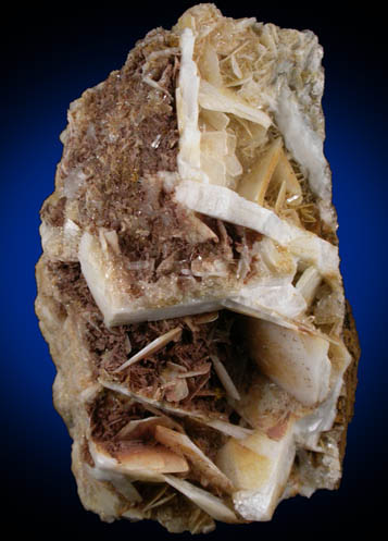 Barite with Quartz from Central Connecticut State University Campus, New Britain, Middlesex County, Connecticut