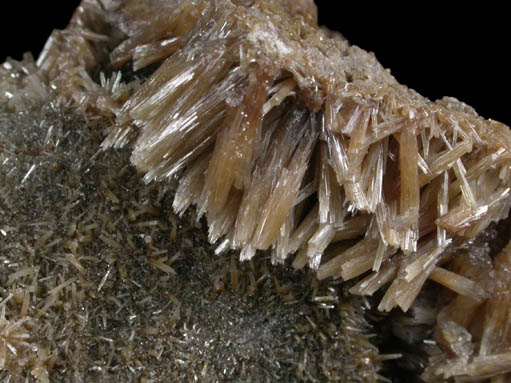 Pyromorphite on Quartz from Black Pine Mine, Flint Creek Valley, Granite County, Montana