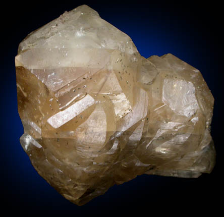 Calcite with filiform Marcasite inclusions from Anderson, Madison County, Indiana